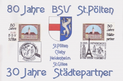 2000 2.-EUR 80 Jahre BSV St.Poelten